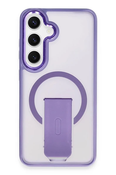 Samsung Galaxy S24 Tork Magsafe Standlı Kapak - Derin Mor ürün görseli 1