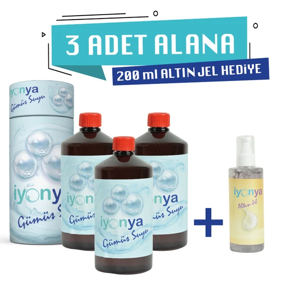 3Lt Gümüş Suyu 250ml Altın Jel Hediye - 1