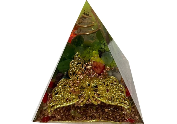 Orgonit Fosforlu Piramit Küçük 6 cm - Resim 3