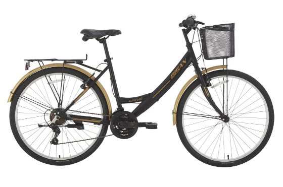 Lotus Bisan 26'' Şehir Bisikleti Siyah-Gold
