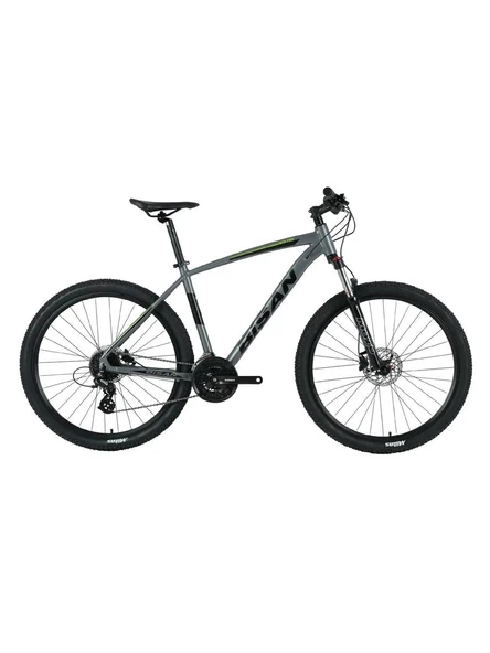 BİSAN MTX 7300 ERKEK DAĞ BİSİKLETİ 39.5 CM HD 26 JANT 24 VİTES METALİK GRİ YEŞİL - 1