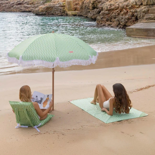 BLAKE-SORBETTO YESIL KATLANIR PLAJ KOLTUGU 6 POZISYONLU - 5