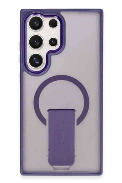 Samsung Galaxy S23 Ultra Tork Magsafe Standlı Kapak - Derin Mor ürün görseli 1