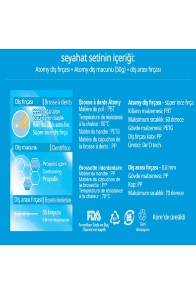 ATOMY AĞIZ BAKIM SETİ (SEYEHAT SETİ) - 3