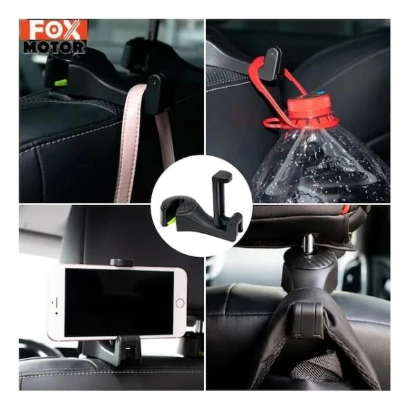 Oto Koltuk Arkası Telefon Tutucu Askılık - Resim 3