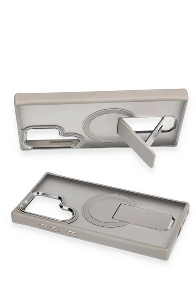 Samsung Galaxy S24 Ultra Tork Magsafe Standlı Kapak - Lila - Resim 3