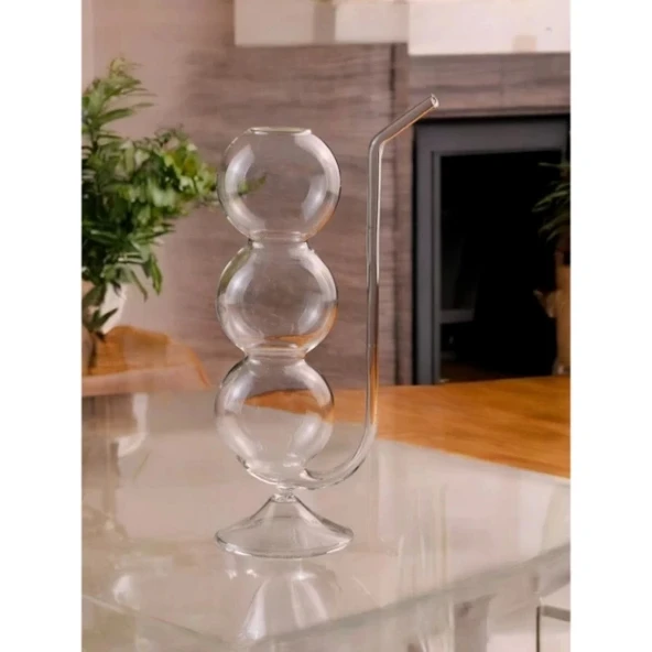 Pipetli Boğumlu Cam Bardak - 4