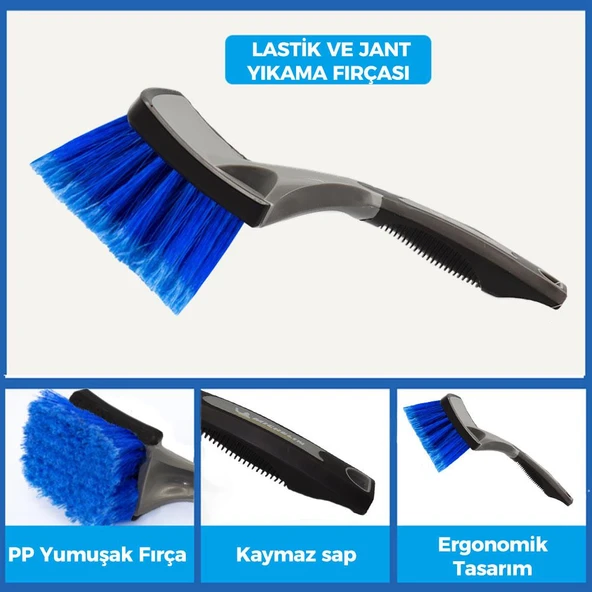 Michelin MC3509 Oto Lastik ve Jant Yıkama Fırçası - 7