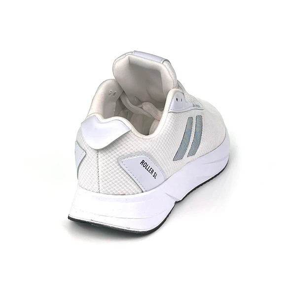 Erkek Beyaz Siyah Bağcıklı Nefes Alan Esnek Hafif Günlük Sneaker Spor Ayakkabı - Resim 5