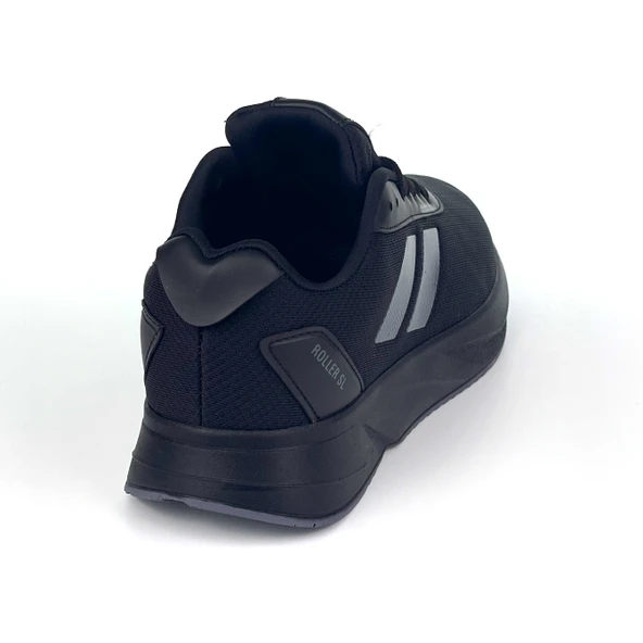 Erkek Siyah Füme Bağcıklı Nefes Alan Esnek Hafif Günlük Sneaker Spor Ayakkabı - 10