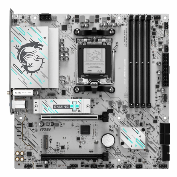 MSI B840M Gaming Plus WiFi6E DDR5 (8000MHz)OC M.2 HDMI/USB-C PCIe 4.0 AM5 mATX Anakart - Resim 2