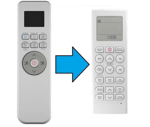 Arçelik Beko Ekolojik İnverter İle Uyumlu Klima Kumandası-Resimde Sağdaki Gönderilir ürün görseli 1