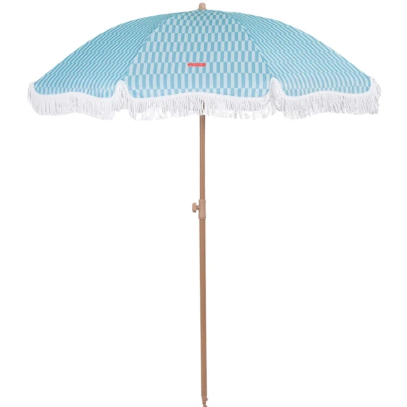 CARAMEL-CIZGILI MAVI SEMSIYE PUSKULLU