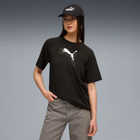 Puma 688139 01 Evostripe Graphic Tee Kadın Günlük T-Shirt ürün görseli