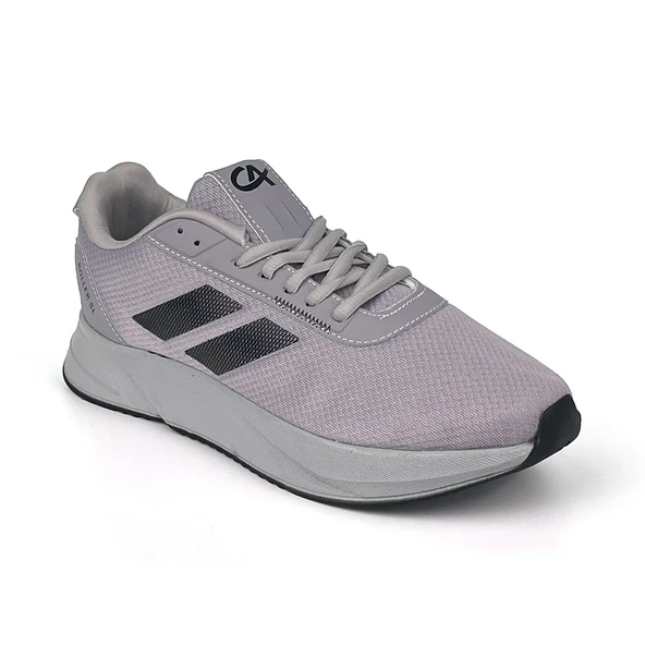 Erkek Buz Siyah Bağcıklı Nefes Alan Esnek Hafif Günlük Sneaker Spor Ayakkabı - Resim 2