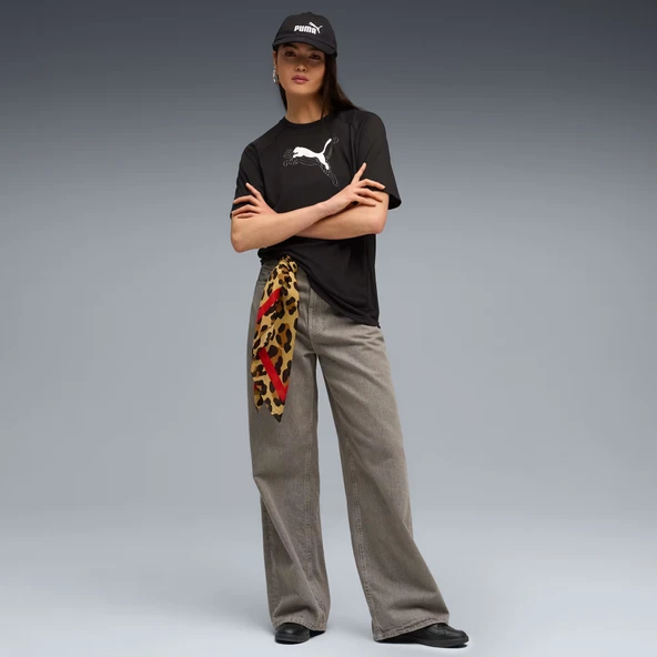 Puma 688139 01 Evostripe Graphic Tee Kadın Günlük T-Shirt - Resim 3