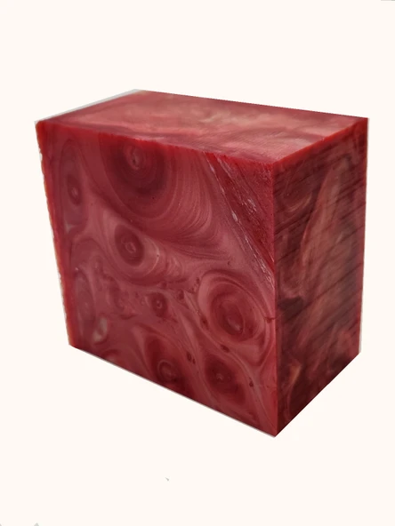 Kırmızı Sedefli Hareli Katalin Blok - Resim 4