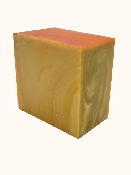 Sarı Sedefli Katalin Tesbih Hammaddesi - Resim 3