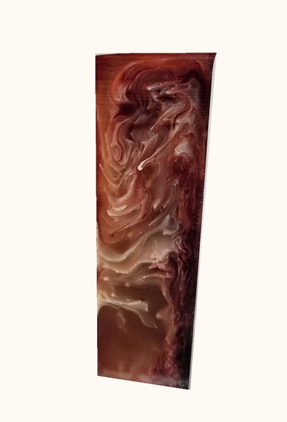 Kahve Beyaz Hareli Katalin Tesbih Hammaddesi - 3