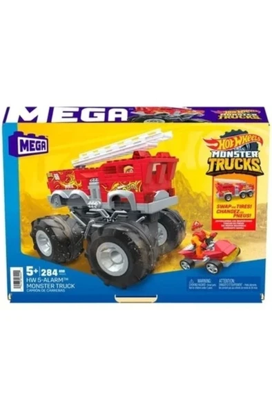 HOT WHEELS +5 Yaş Hot Wheels Mega 5-alarm Monster Truck Itfaiye Aracı Hhd19