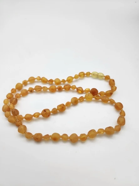 Mat Ukrayna Menşeili Damla Kehribar Yetişkin Kolye - 4