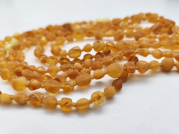 Mat Ukrayna Menşeili Damla Kehribar Yetişkin Kolye - 2