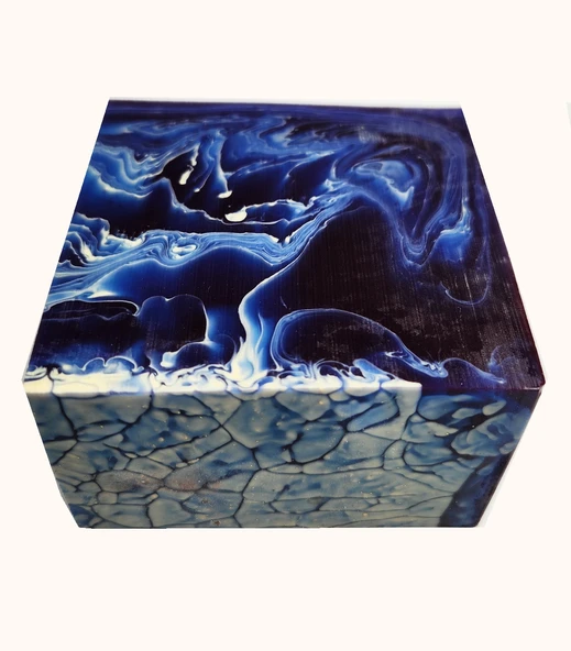 Mavi Beyaz Katalin Kalıp 430 gr. - Resim 3