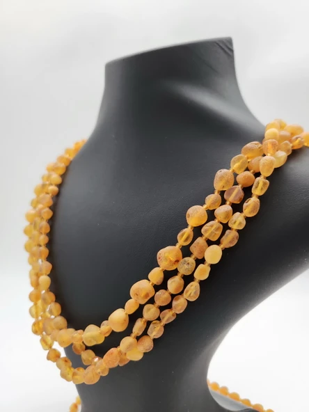 Mat Ukrayna Menşeili Damla Kehribar Yetişkin Kolye