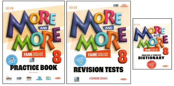 KURMAY ELT 8. SINIF PRACTICE BOOK+REVISION TESTS+DICTIONARY SET (3 KİTAP) ürün görseli