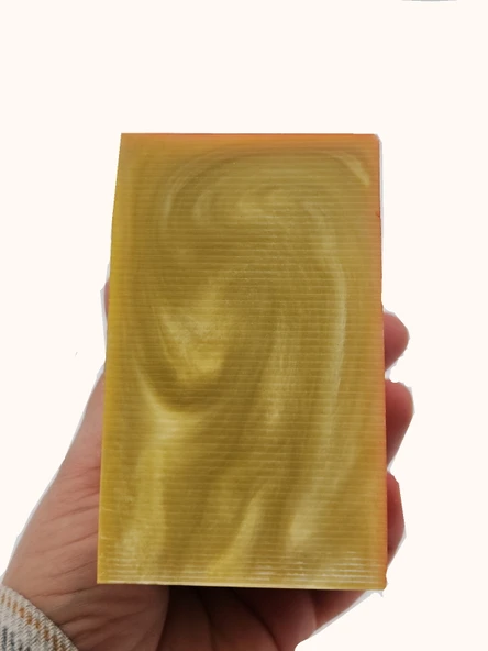 Sarı Sedefli Katalin Tesbih Hammaddesi - Resim 2