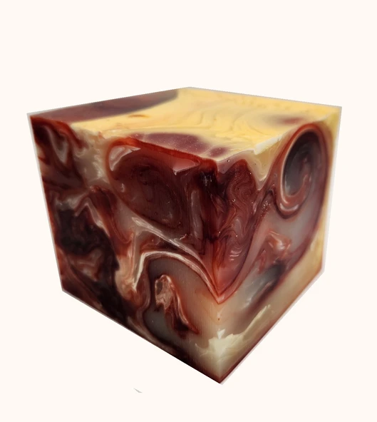 Kahve Beyaz Hareli Katalin Tesbih Hammaddesi - 2