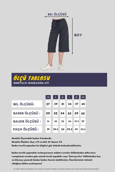 Yüksek Bel Cepli Rahat Kesim Mevsimlik Kadın Diz Altı Bermuda Gri Kapri Şort - Resim 8