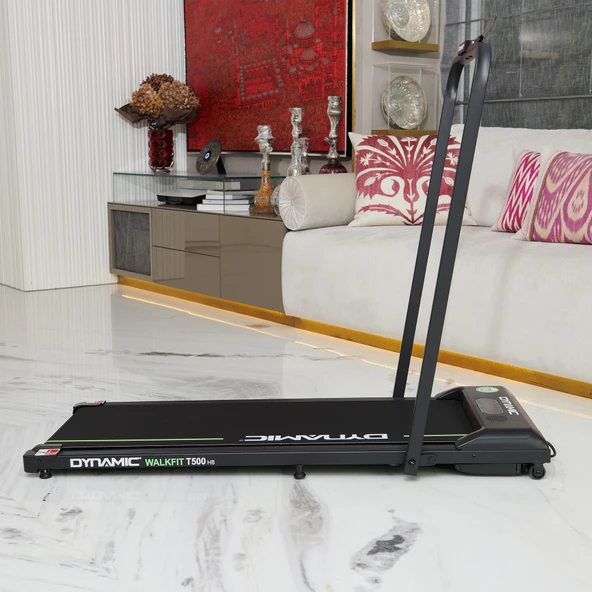 Dynamic Walkfitpad T500 Hb Tutma Kollu Bluetooth'lu Hoparlörlü Uygulama Destekli Enerji Tasarruflu Uzaktan Kumandalı Koşu Bandı - 1