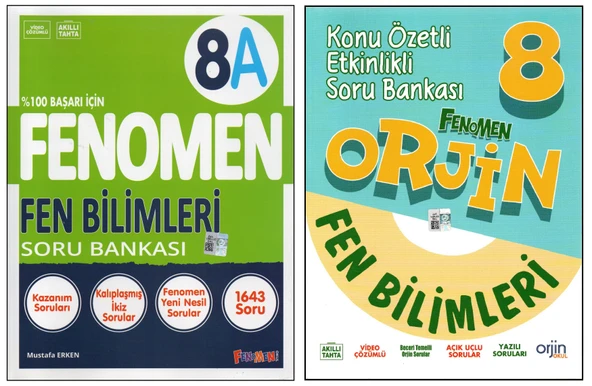 FENOMEN 8. SINIF 8A+ORJİN FEN BİLİMLERİ (2 KİTAP) ürün görseli