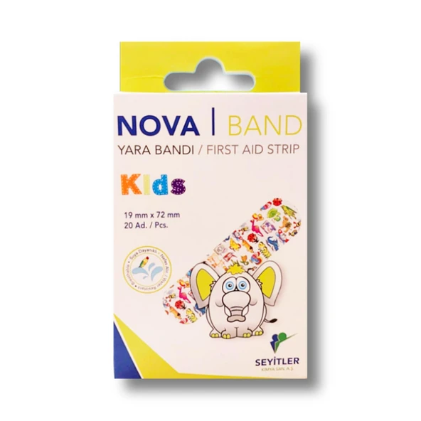 Nova Kids Çocuk Yara Bandı 20 li (1 Adet)