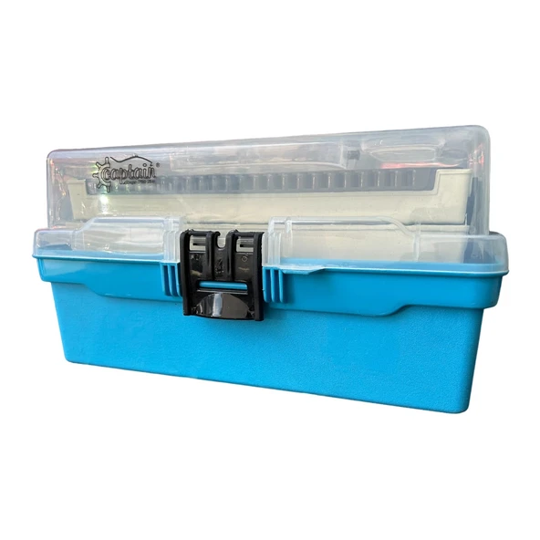 Captain 2 Raflı Mavi Balıkçı Kutusu ürün görseli