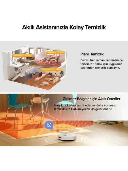 Roborock Vacuum Q8 Robot Süpürge Beyaz - 5