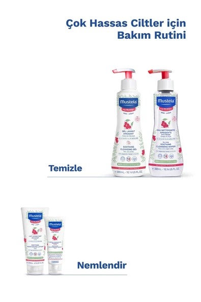 Mustela Çok Hassas Ciltler için Rahatlatıcı Nemlendirici Bebek Yüz Kremi 40 ml - 5