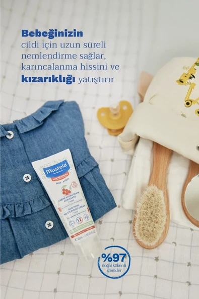 Mustela Çok Hassas Ciltler için Rahatlatıcı Nemlendirici Bebek Yüz Kremi 40 ml - 2