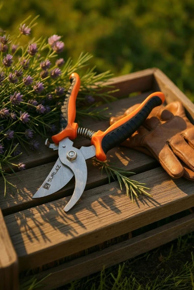 Sürlaz 3'lü Bahçe ve Av Seti Budama Makası Katlanır Av Bıçağı Sabit Av Bıçağı Paslanmaz Çelik, Ergonomik Sap, Kamp ve Bahçe Kullanımı İçin - 5