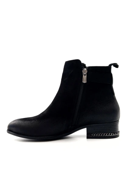 Venüs 2152712K Kadın Hakiki Deri Nubuk Tokalı Sivri Burun Kısa Bot - 8