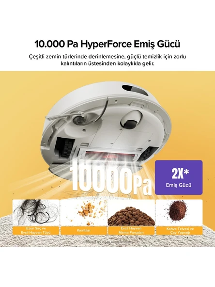 Roborock Vacuum Q8 Robot Süpürge Beyaz - 2