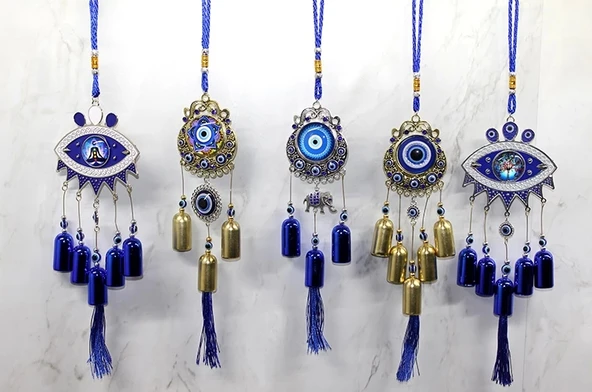 Metal Nazar Boncuğu Çan Model 1 ürün görseli 1