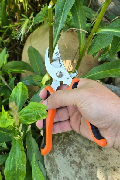 SürLaz Profesyonel Budama Makası, Ergonomik Kaymaz Saplı, Yeşil, Bahçe Bitki ve Dal Kesimi için - 6