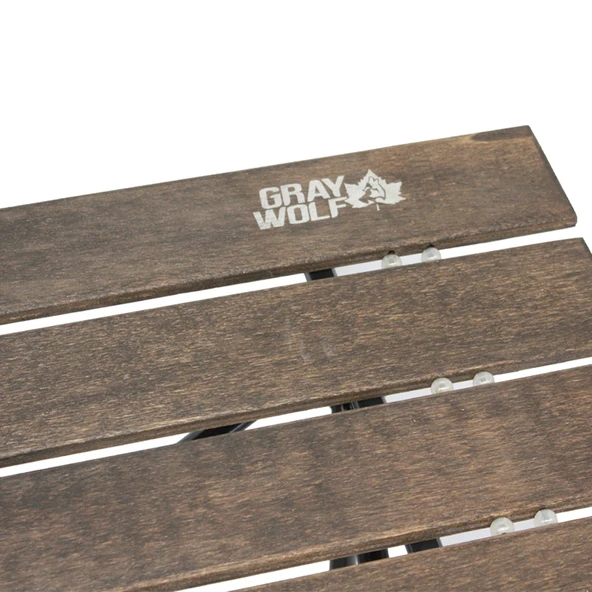 Gray Wolf Ahşap Katlanır Kamp Masası - Resim 3