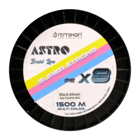 Remixon Astro 8B Multicolor 1500m İp Misina Kalınlık (mm) : 0,35mm - Resim 2