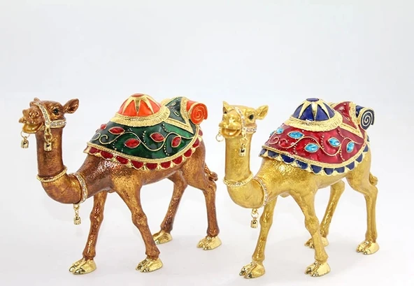 Swarovski Taşlı Tekli Deve Figürü Model 10 ürün görseli 1