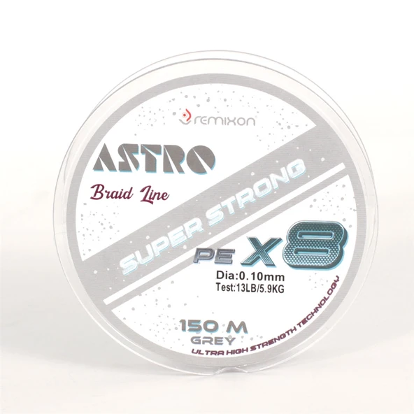 Remixon Astro 8B Grey 150m İp Misina Kalınlık (mm) : 0,18mm - Resim 2