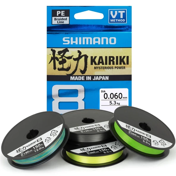 Shimano Kairiki 8B Yellow 300m İp Misina Kalınlık (mm) : 0,06mm - 1