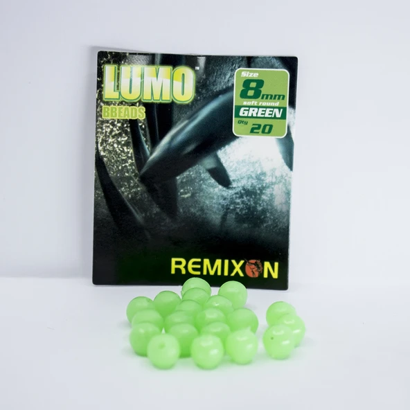 Remixon 8mm Yuvarlak Soft 20 Adet Boncuk Renk : Yeşil ürün görseli 1